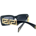Iced Black Luxe Sunglasses with moissanite-set frame