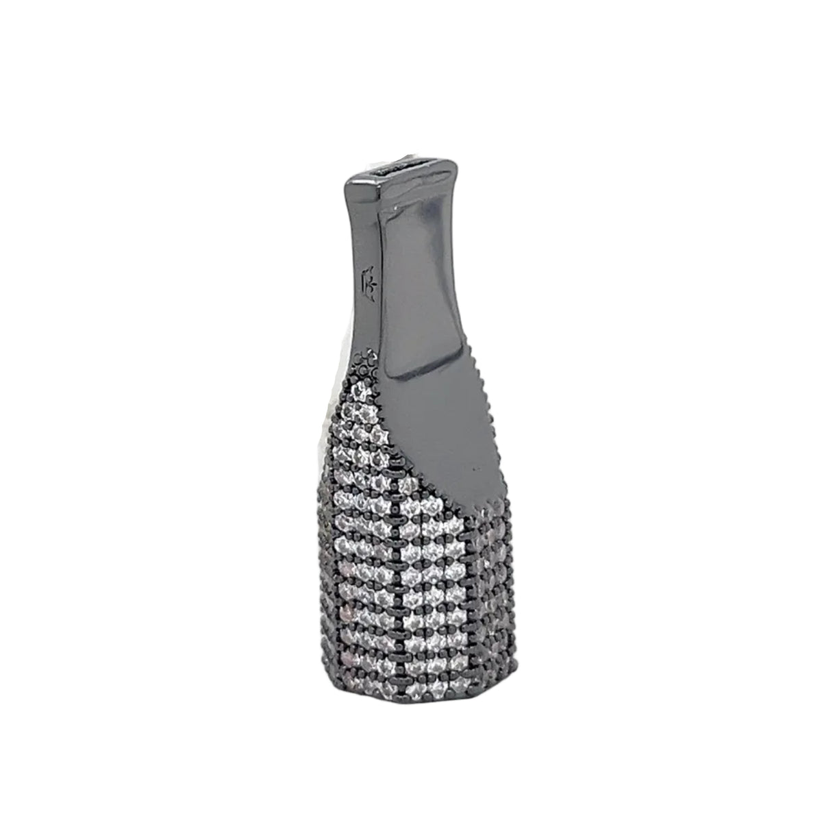 Iced-Out Cigarette Holder Mouthpiece Filter in 925 sterling silver with moissanite or CZ, view 5