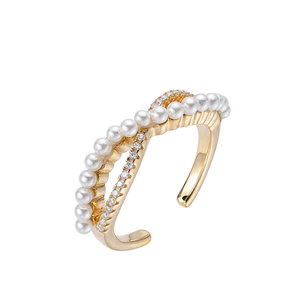 Infinity Ring in 14K gold or sterling silver