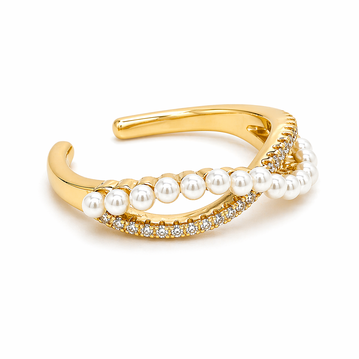 Infinity Ring in 14K gold or sterling silver, view 7