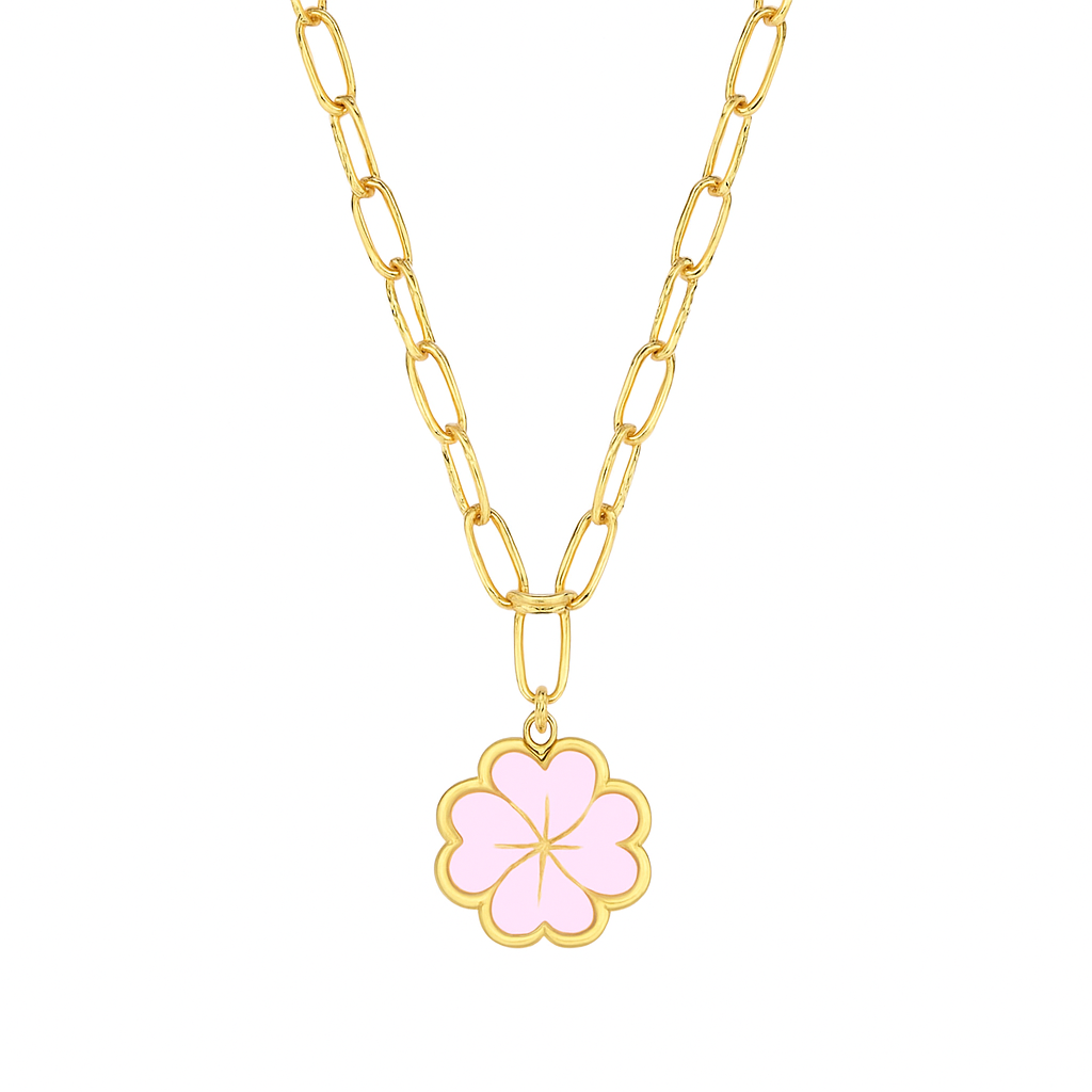 Lucky Necklace in 925 sterling silver with cubic zirconia, view 5