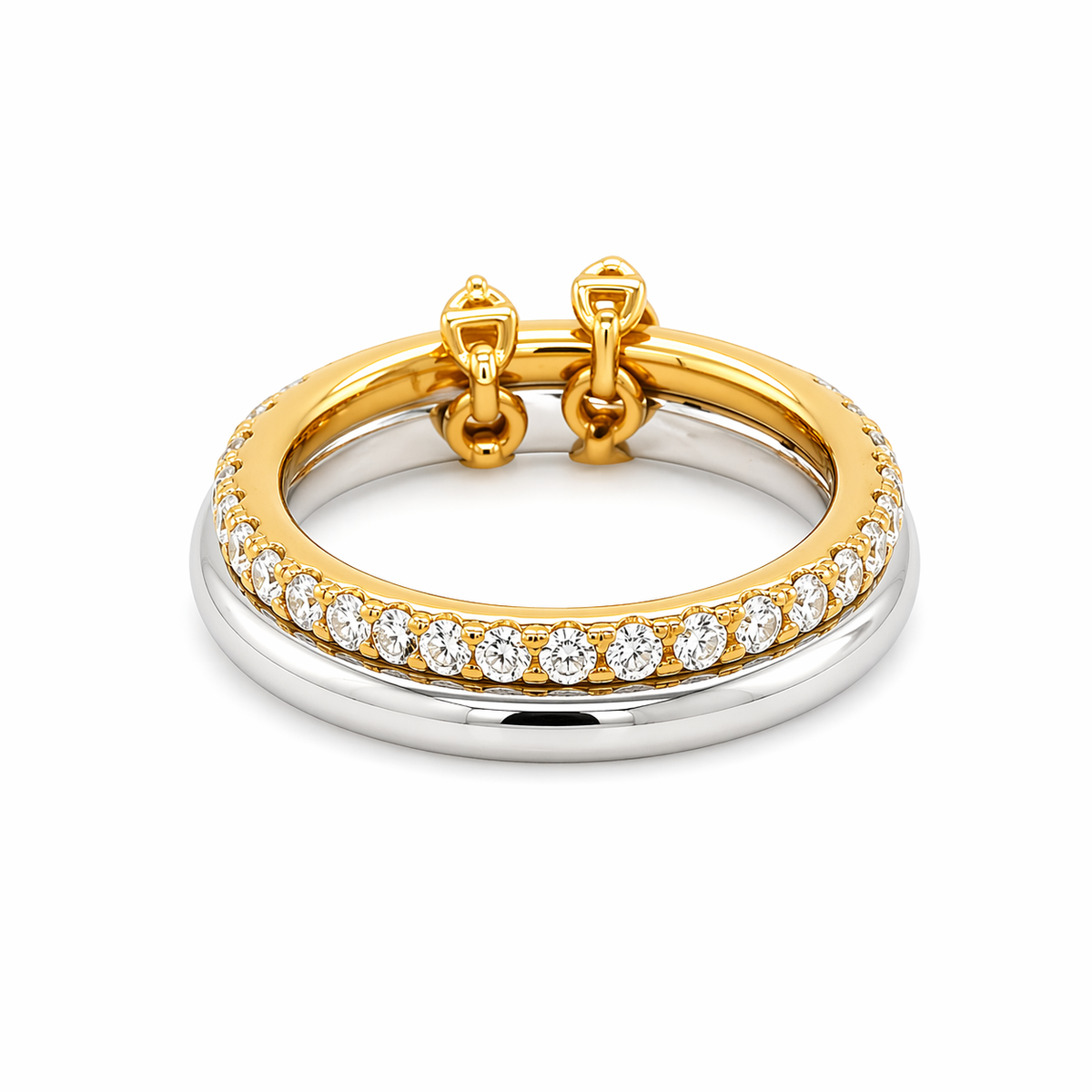 Riviera Ring in 925 sterling silver with cubic zirconia, view 7