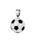 Soccer Football Pendant in 925 sterling silver with moissanite or CZ, view 4