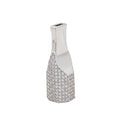 Solid Custom Tip Holder in 925 sterling silver with cubic zirconia