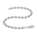 Sphere Bracelet in 925 sterling silver with lab-grown moissanite, view 3