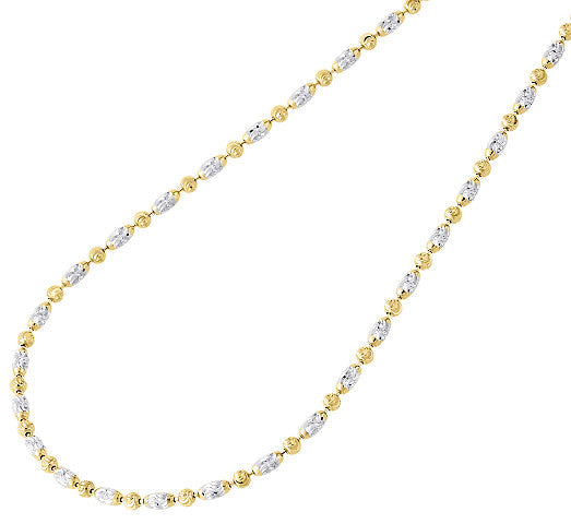 NS226 26" 14K Gold Plated Ball & Bling Chain